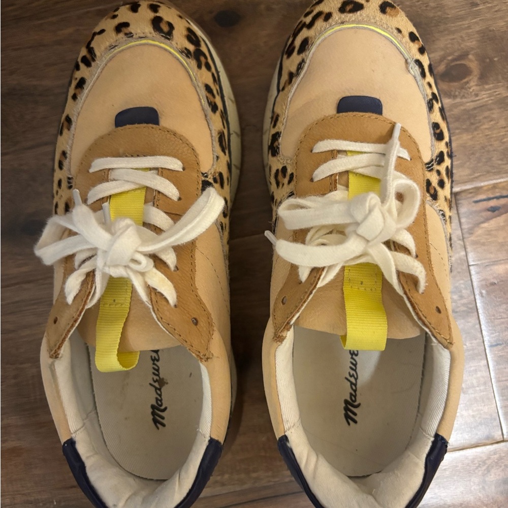 Madewell Tan and Brown Athletic Shoes with Suede Finish